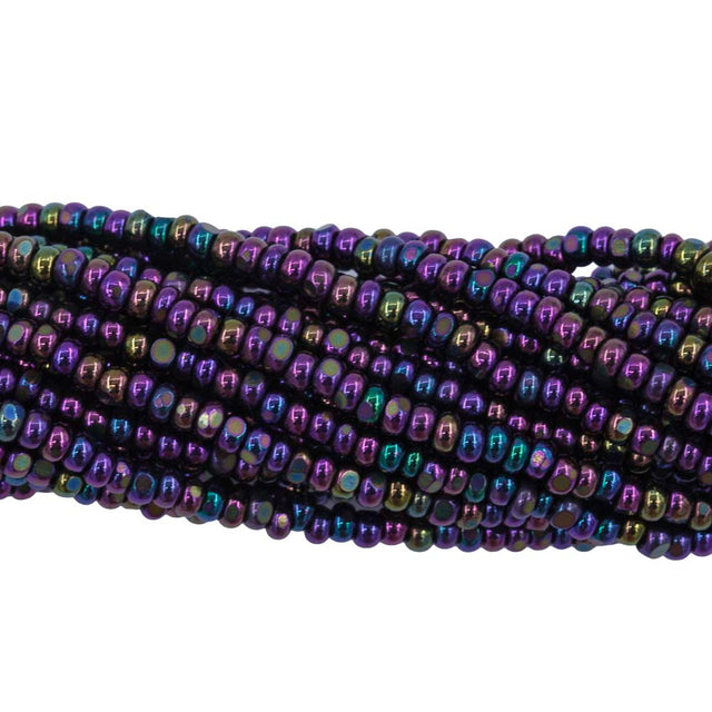 11SB599-CR: CZ Seed Bead True Cut Purple Iris 11/0-1HK