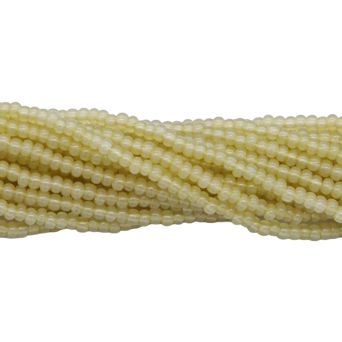 11SB6220R: CZ Seed Bead Sol Gel Old Style Greasy Yellow 11/0-1HK