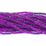 11SB798-NR: CZ Seed Bead Neon Lined Purple 11/0 Uv Reactive-1HK