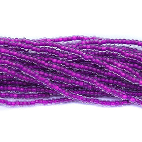 11SB798-NR: CZ Seed Bead Neon Lined Purple 11/0 Uv Reactive-1HK