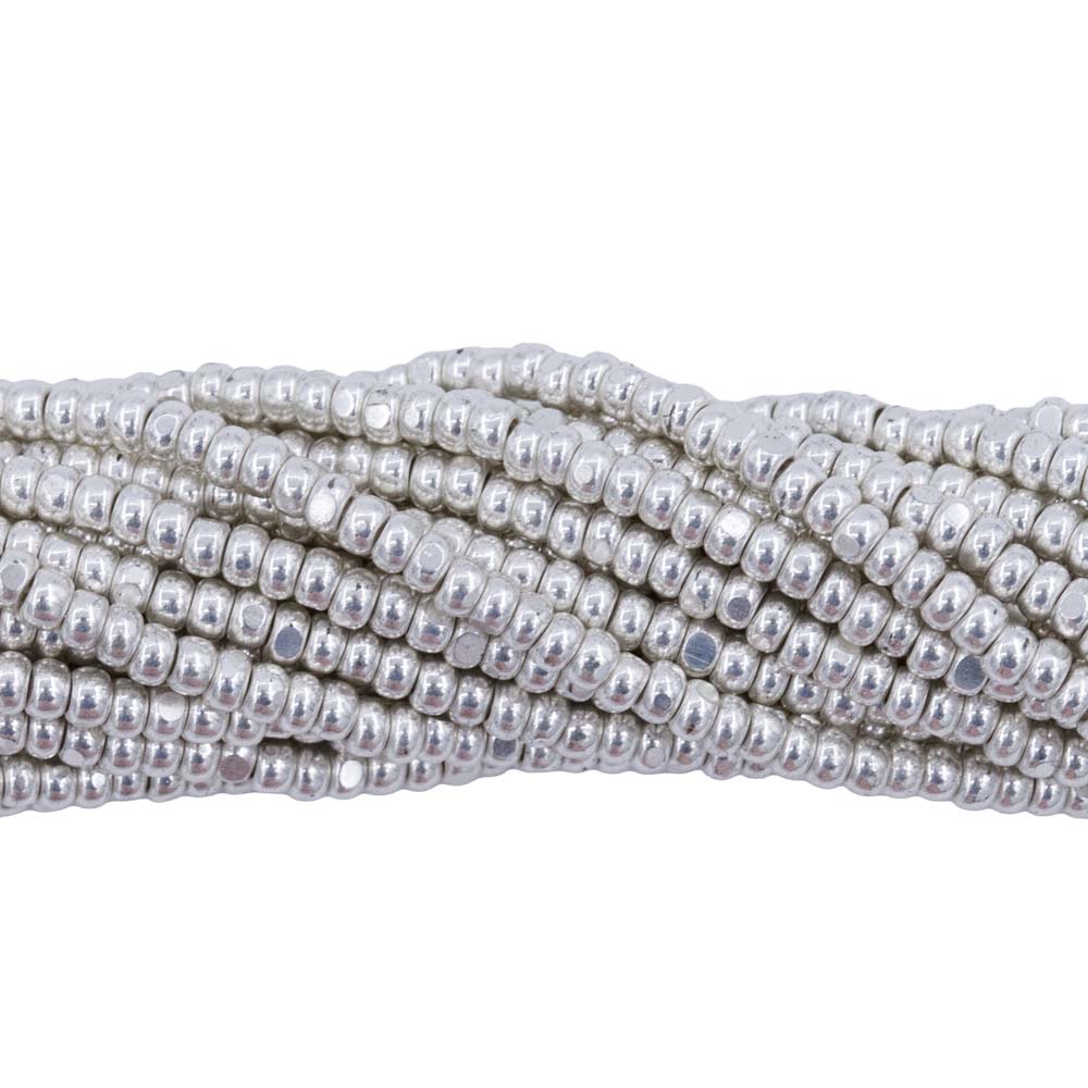 11SB812-2CR: CZ Seed Bead True Cut Metallic Silver 11/0-1HK