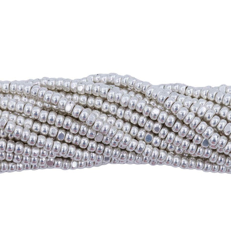 11SB812-2CR: CZ Seed Bead True Cut Metallic Silver 11/0-1HK