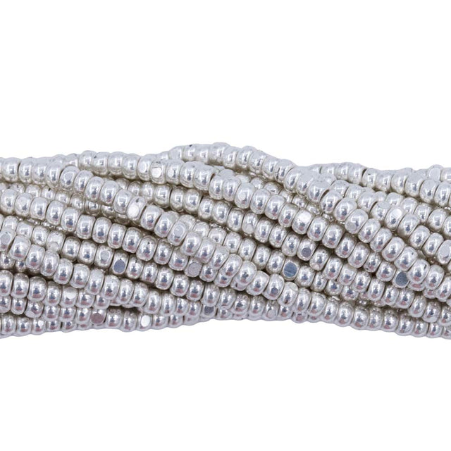 11SB812-2CR: CZ Seed Bead True Cut Metallic Silver 11/0-1HK