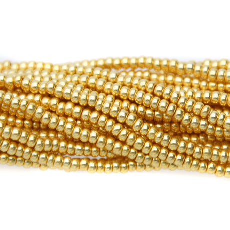 11SB853-R:  CZ Seed Bead Gold Iris Color #68388 11/0 - 6HK