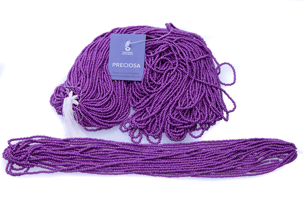 11SB949-MR: CZ Seed Bead Silk Red Grape Matte 11/0-1HK