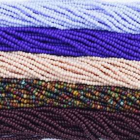 11SB999-MX78: Preciosa Czech Seed Bead Bundle Blue Jeans and Leather 11/0