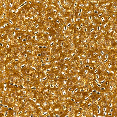 11SM0003: Miyuki Japanese Seed Bead 11/0 Gold Silver Lined - 250GM
