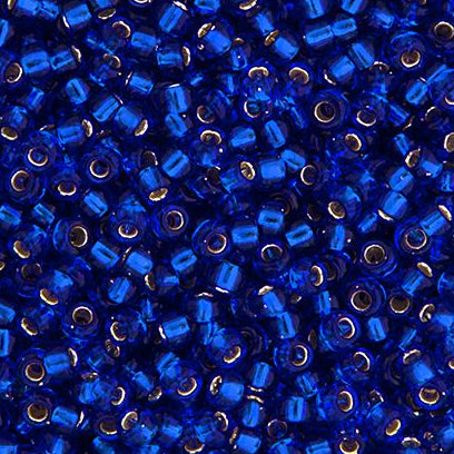 11SM0020: Miyuki Japanese Seed Bead 11/0 Cobalt Silver Lined - 250GM