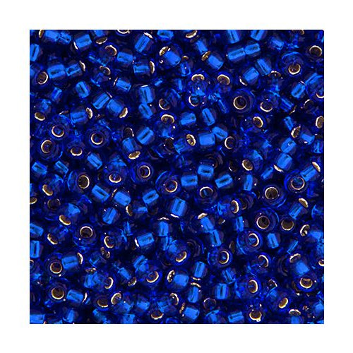 11SM0020R: Miyuki Japanese Seed Bead 11/0 Cobalt Silver Lined - 25GM