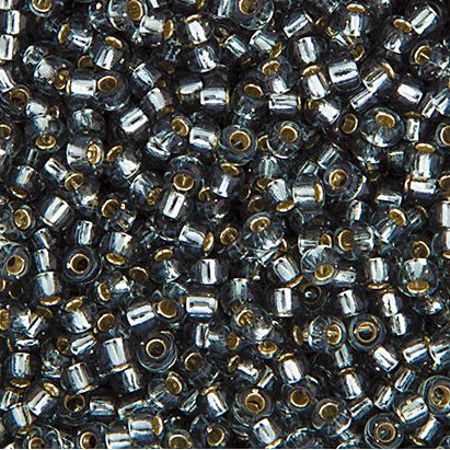 11SM0021: Miyuki Japanese Seed Bead 11/0 Grey Silver Lined - 250GM