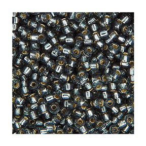 11SM0021R: Miyuki Japanese Seed Bead 11/0 Grey Silver Lined - 25GM