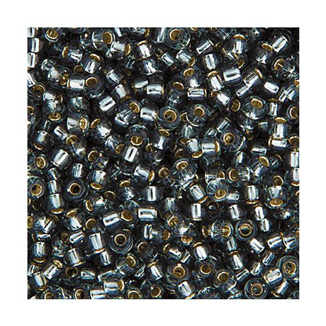 11SM0021R: Miyuki Japanese Seed Bead 11/0 Grey Silver Lined - 25GM