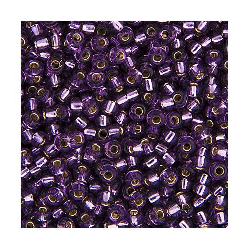 11SM0024R: Miyuki Japanese Seed Bead 11/0 Amethyst Silver Lined - 25GM