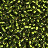 11SM0026: Miyuki Japanese Seed Bead 11/0 Olive Silver Lined - 250GM