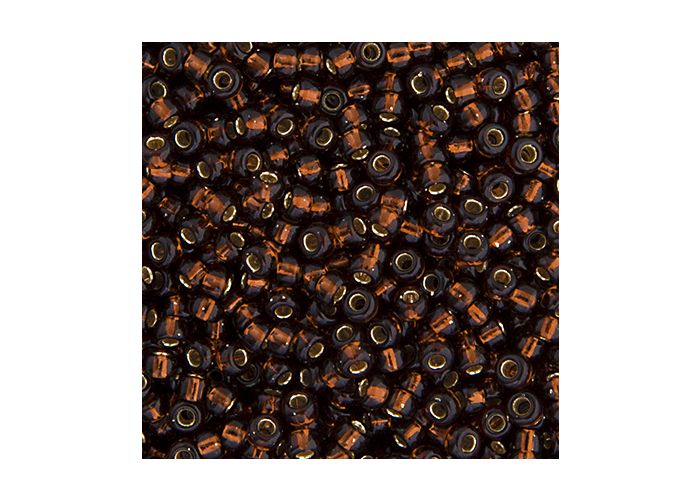11SM0029: Miyuki Japanese Seed Bead 11/0 Root Beer Silver Lined - 250GM