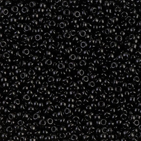 11SM0401R: Miyuki Japanese Seed Bead 11/0 Black Opaque - 25GM