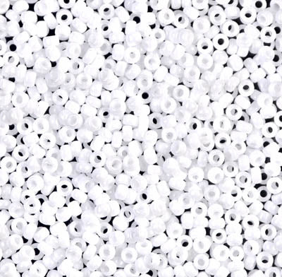 11SM0402R: Miyuki Japanese Seed Bead 11/0 Chalk White Opaque - 25GM