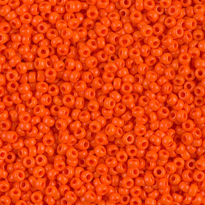 11SM0406R: Miyuki Japanese Seed Bead 11/0 Orange Opaque - 25GM
