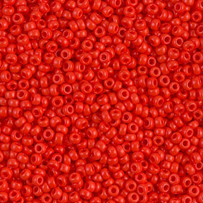 11SM0407R: Miyuki Japanese Seed Bead 11/0 Red Vermillion Opaque - 25GM