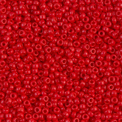 11SM0408: Miyuki Japanese Seed Bead 11/0 Red Opaque - 250GM