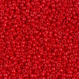 11SM0408: Miyuki Japanese Seed Bead 11/0 Red Opaque - 250GM