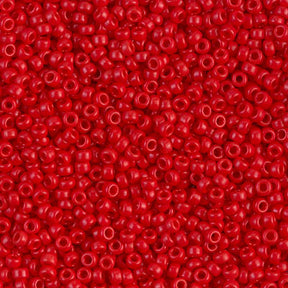 11SM0408R: Miyuki Japanese Seed Bead 11/0 Red Opaque - 25GM
