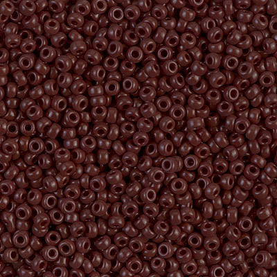 11SM0409: Miyuki Japanese Seed Bead 11/0 Chocolate Brown Opaque - 250GM