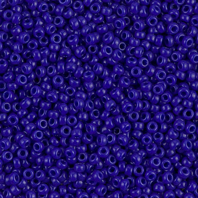 11SM0414R: Miyuki Japanese Seed Bead 11/0 Cobalt Blue Opaque - 25GM