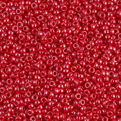 11SM0426: Miyuki Japanese Seed Bead 11/0 Red Opaque Luster - 250GM