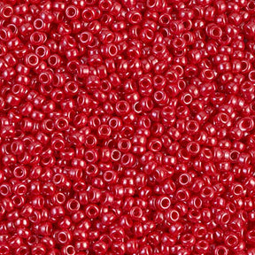 11SM0426R: Miyuki Japanese Seed Bead 11/0 Red Opaque Luster - 25GM
