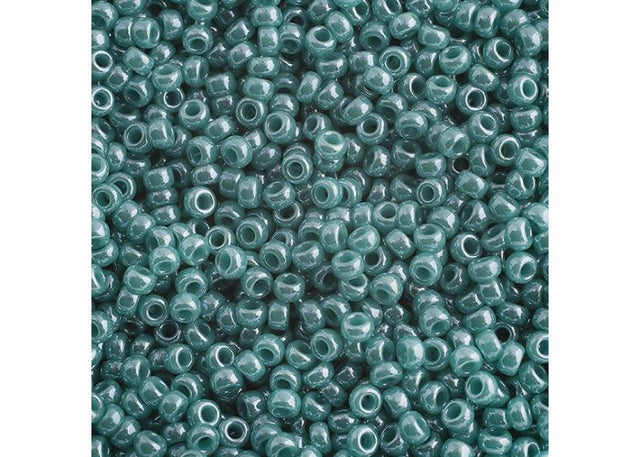 11SM0435R: Miyuki Japanese Seed Bead 11/0 Turquoise Green Opaque Luster - 25GM
