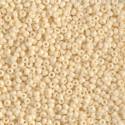 11SM0492R: Miyuki Japanese Seed Bead 11/0 Opaque Dark Cream - 25GM
