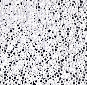 11SM0528R: Miyuki Japanese Seed Bead 11/0 White Pearl Ceylon - 25GM