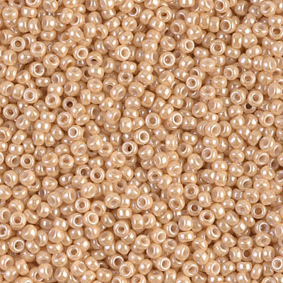 11SM0593: Miyuki Japanese Seed Bead 11/0 Beige Glazed Luster - 250GM