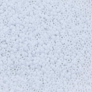 11SM112R: 11-0402R Miyuki Seed Bead 11/0 Chalk White Opaque - 25GM
