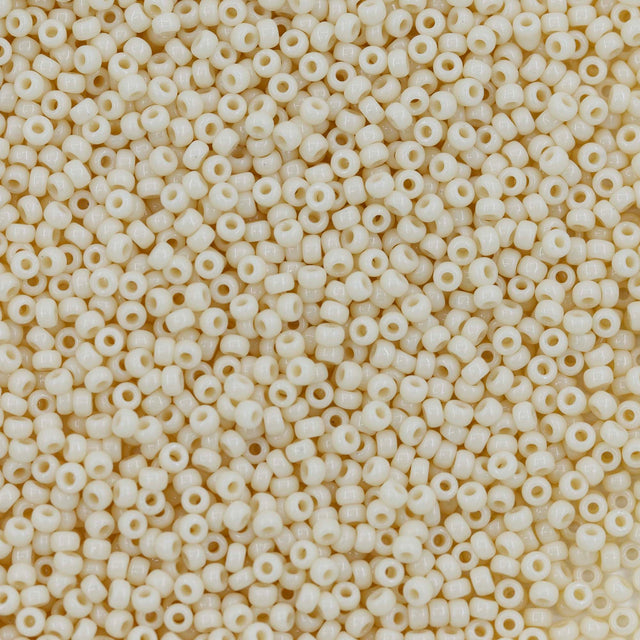 11SM114R: 11-0492R Miyuki Seed Bead 11/0 Opaque Dk Cream - 25GM