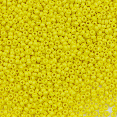 11SM126R: 11-0404R Miyuki Seed Bead 11/0 Yellow Opaque - 25GM