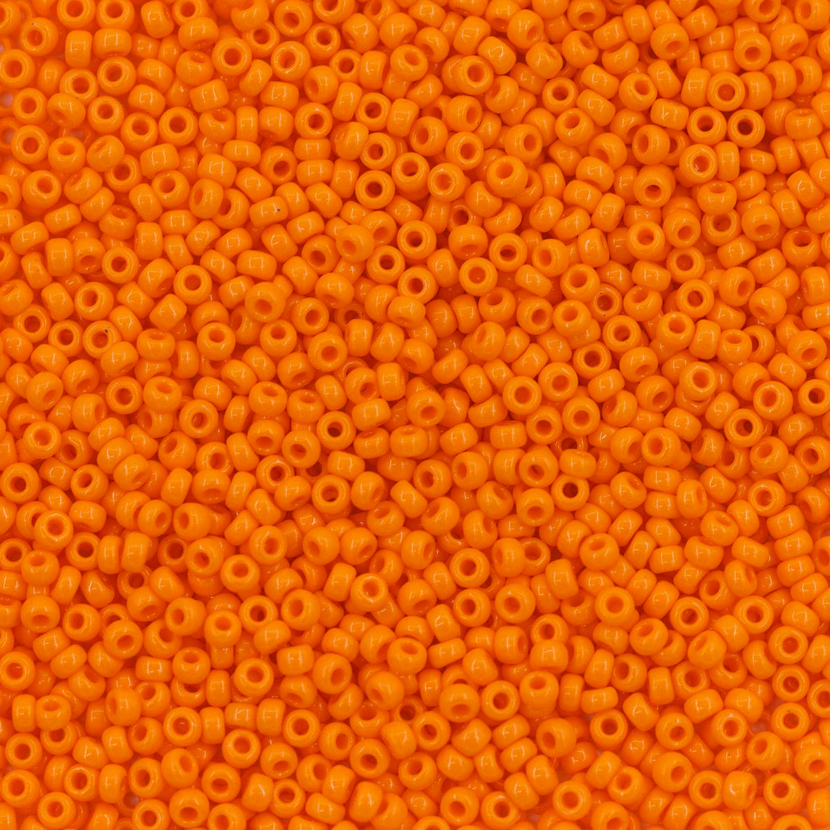 11SM132R: 11-0405R Miyuki Seed Bead 11/0 Orange Mandarin Opaque - 25GM