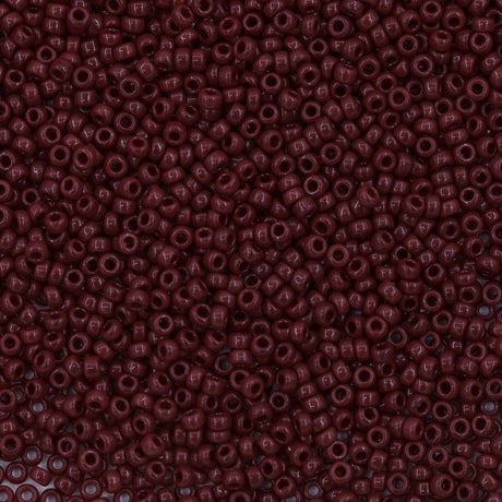 11SM148R: 11-0419R Miyuki Seed Bead 11/0 Brown Currant Opaque - 25GM