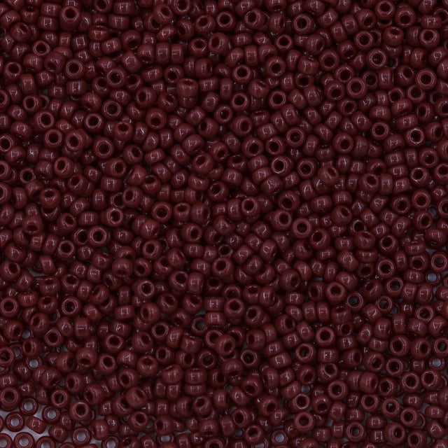 11SM148R: 11-0419R Miyuki Seed Bead 11/0 Brown Currant Opaque - 25GM