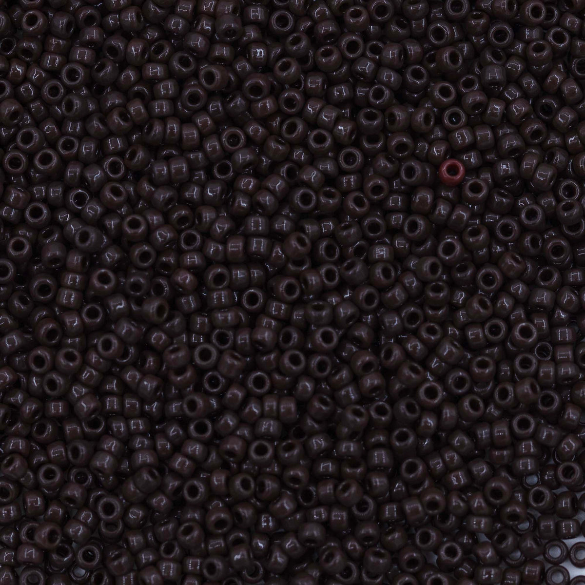 11SM158R: 11-0409R Miyuki Seed Bead 11/0 Chocolate Brown Opaque - 25GM