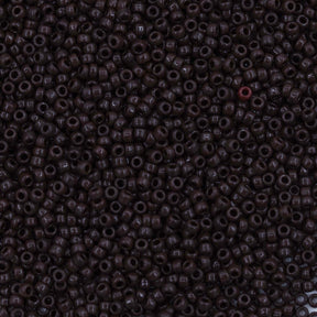 11SM158R: 11-0409R Miyuki Seed Bead 11/0 Chocolate Brown Opaque - 25GM