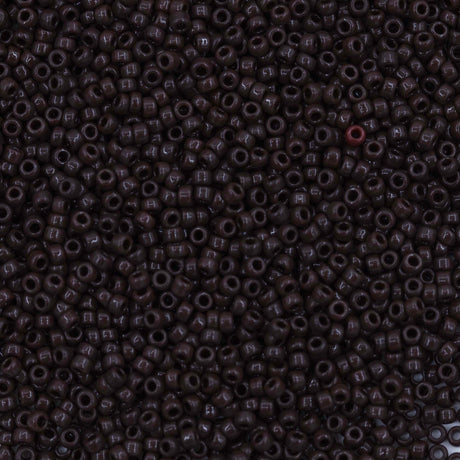 11SM158R: 11-0409R Miyuki Seed Bead 11/0 Chocolate Brown Opaque - 25GM