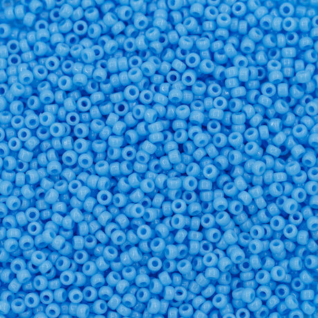 11SM162R: 11-0413R Miyuki Seed Bead 11/0 Lt. Blue Opaque - 25GM