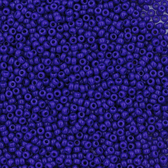 11SM178R: 11-0414R Miyuki Seed Bead 11/0 Cobalt Blue Opaque - 25GM
