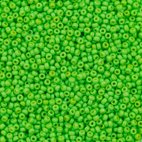 11SM181-DUR: 11-4471R Miyuki Seed Bead 11/0 Bright Lime Opaque Duracoat - 25GM