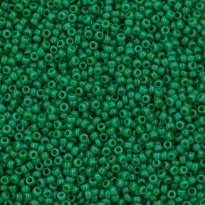 11SM182R: 11-0411R Miyuki Seed Bead 11/0 Green Pea Opaque - 25GM