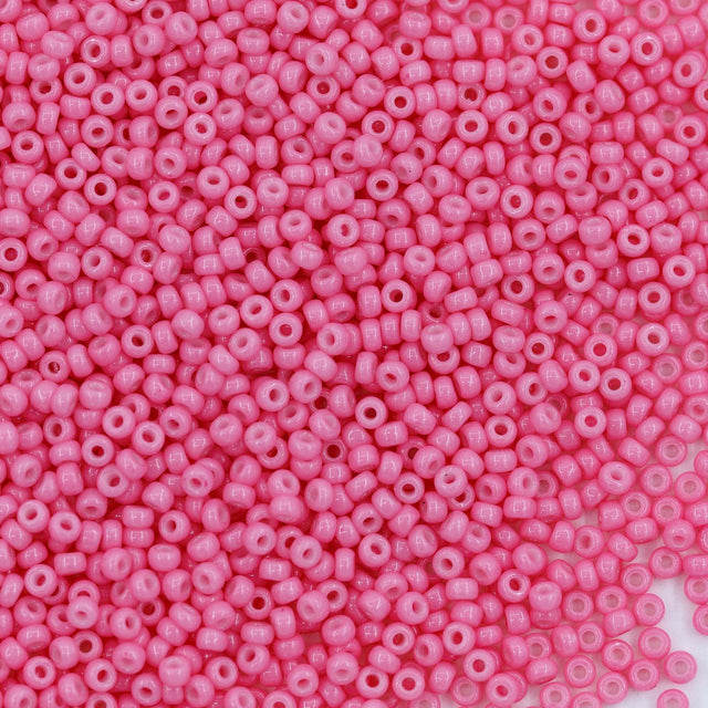 11SM192-1DUR: 11-4467R Miyuki Seed Bead 11/0 Bubblegum Pink Opaque Duracoat - 25GM