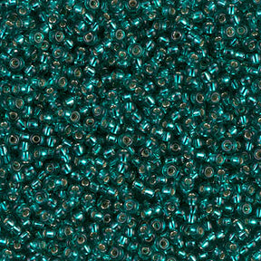 Miyuki Japanese Seed Bead 11/0 Teal Caribbean Silver Lined - 250GM