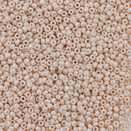 11SM351R: 11-0593R Miyuki Seed Bead 11/0 Beige Glazed Luster - 25GM
